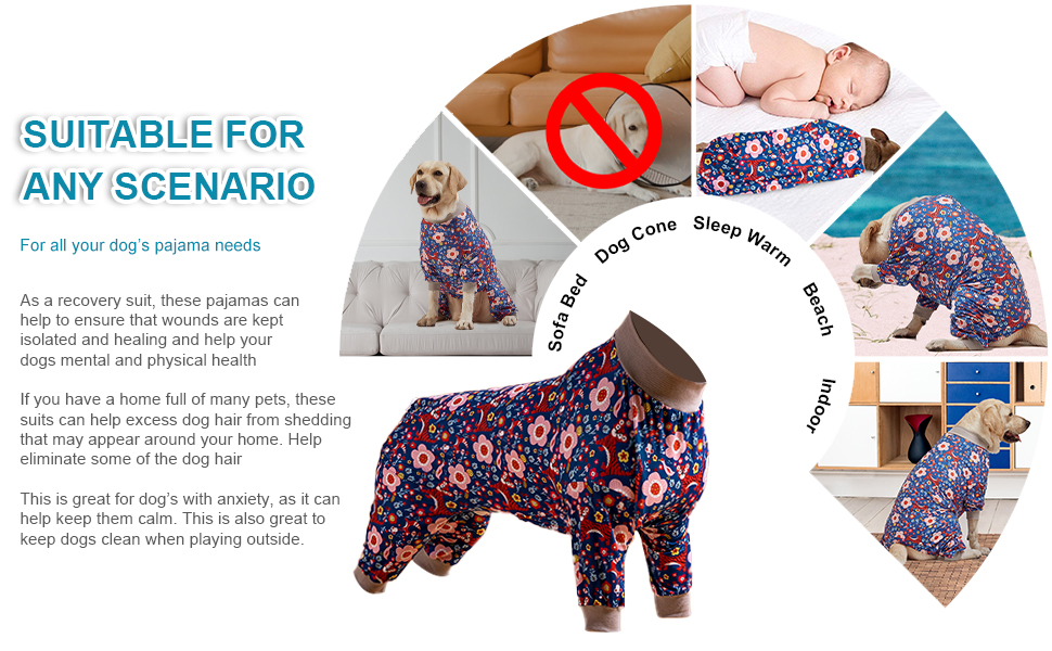 LovinPet Pit Bull Pajamas Large Dogs PJS Tiger Garden