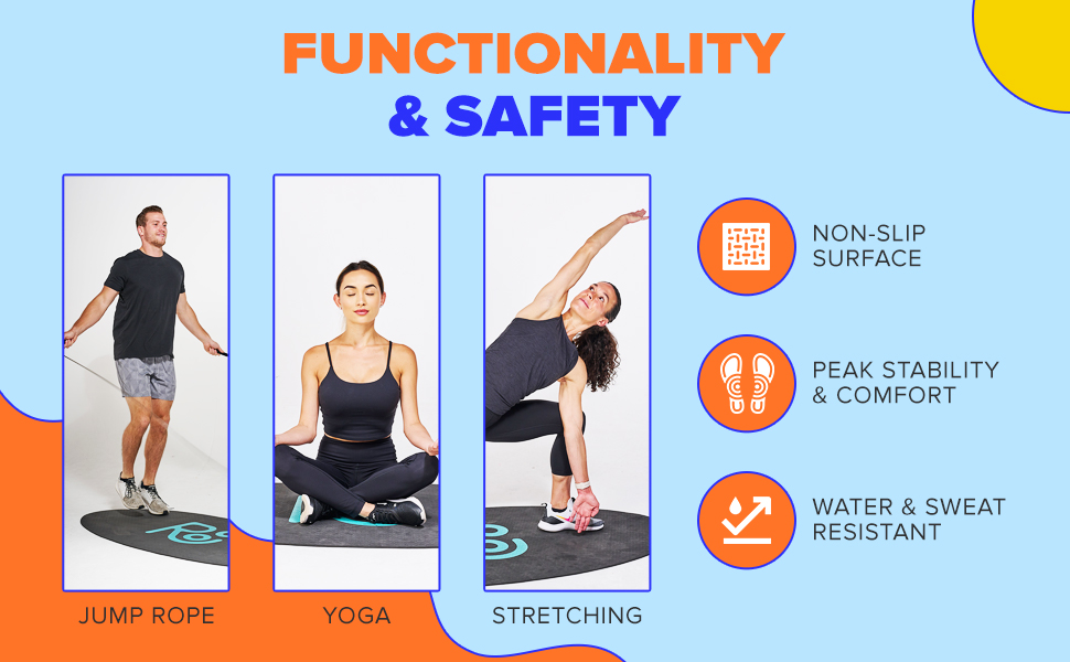 Roo XLarge Jump Rope Mat 71x36 The Ultimate NonSlip