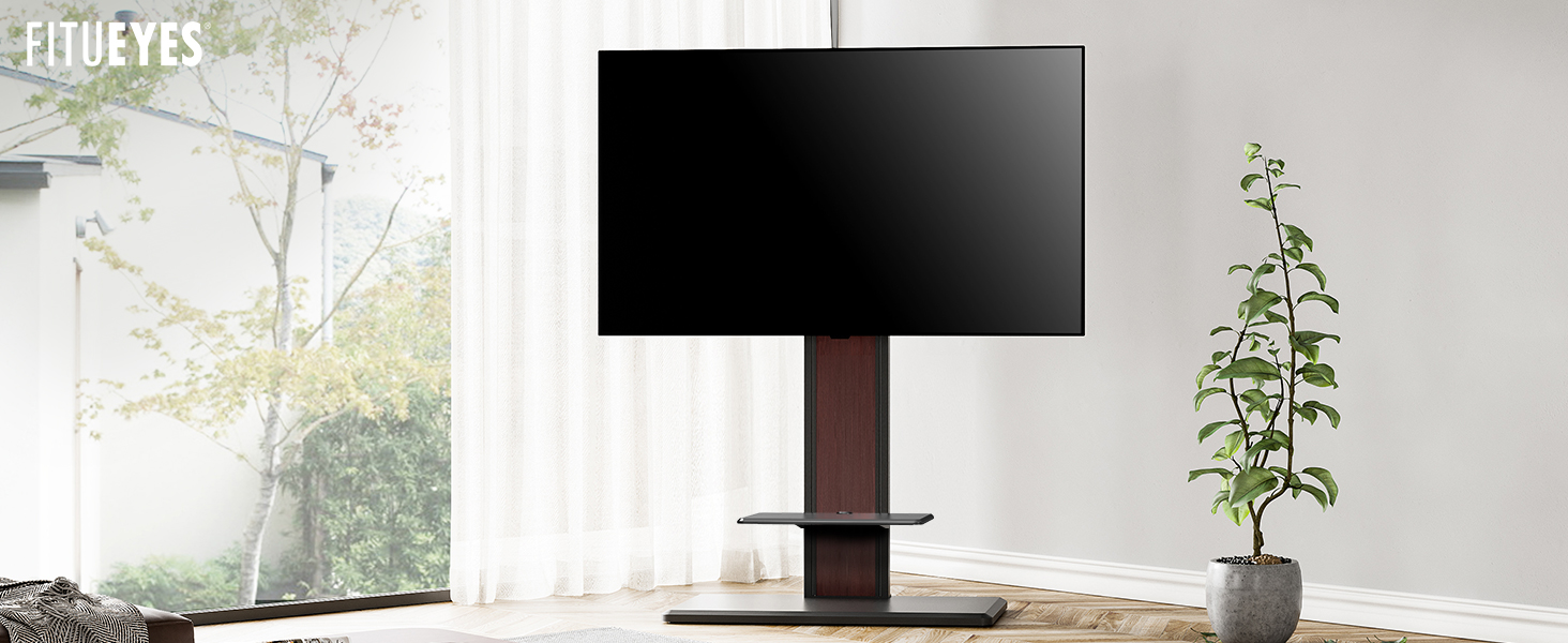 FITUEYES Universal Floor TV Stand with Swivel Height Adjustable Mount for 32 43 50