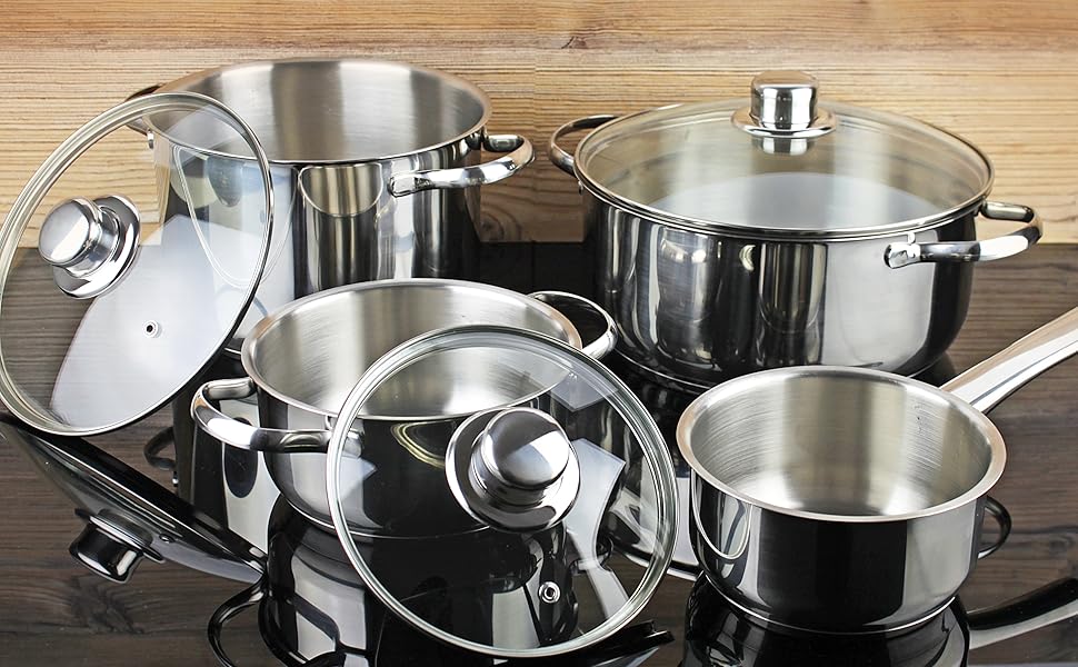 CONJUNTO DE COZINHAS; CONJUNTO DE COZINHAS; CONJUNTO DE PANELAS E PANELAS; Utensílios de cozinha antiaderente; Utensílios de cozinha de aço inoxidável