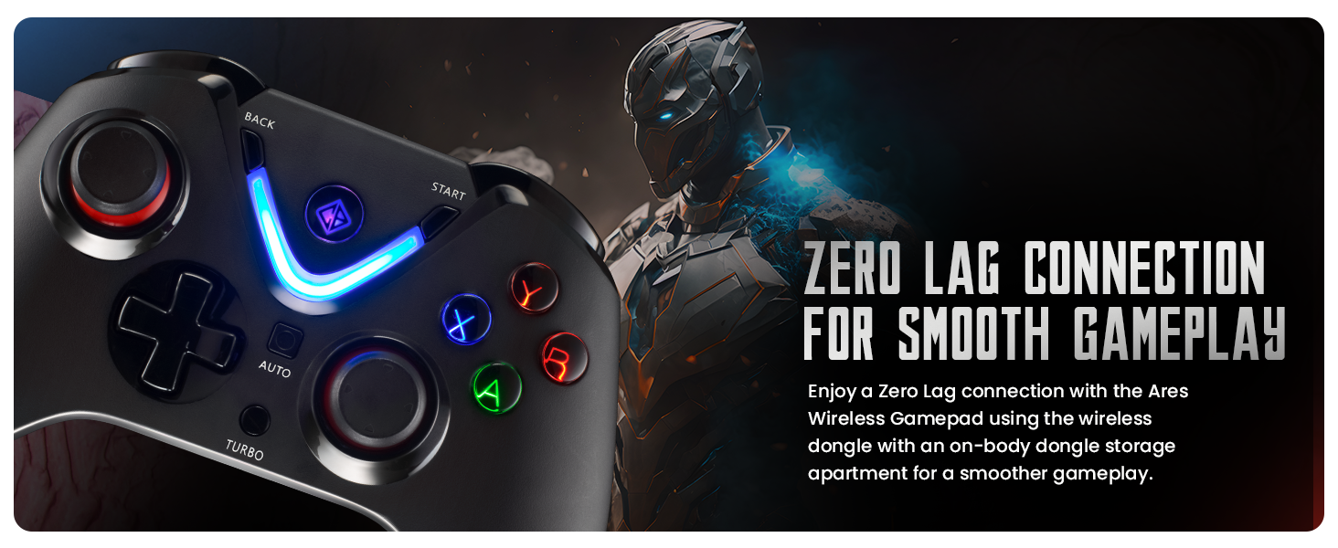 Ares Wireless Black Gamepad