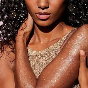 body glitter powder for women silver white highlighter makeup polvo de hadas