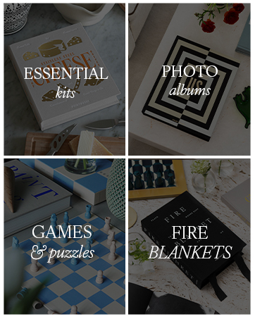 Essential kits, photo albums, board games , puzzles and fire blankets