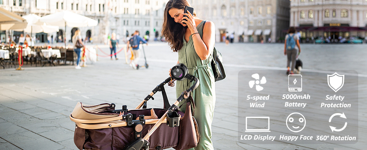 Stay Cool, Stay Informed, Stay Happy with the DONLALA Portable Stroller Fan