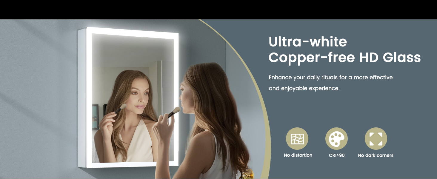 mirror medicine cabinet wall mounted