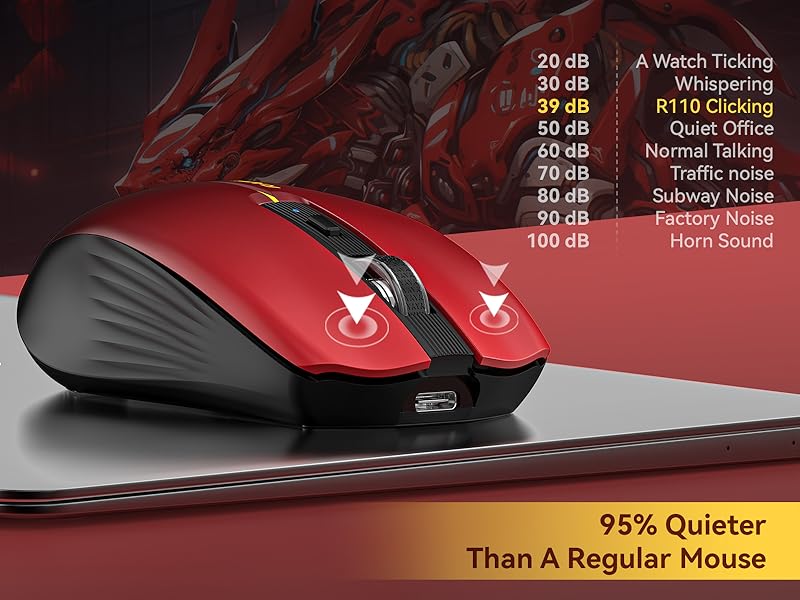 RAPIQUE R110 Bluetooth Mouse for laptop