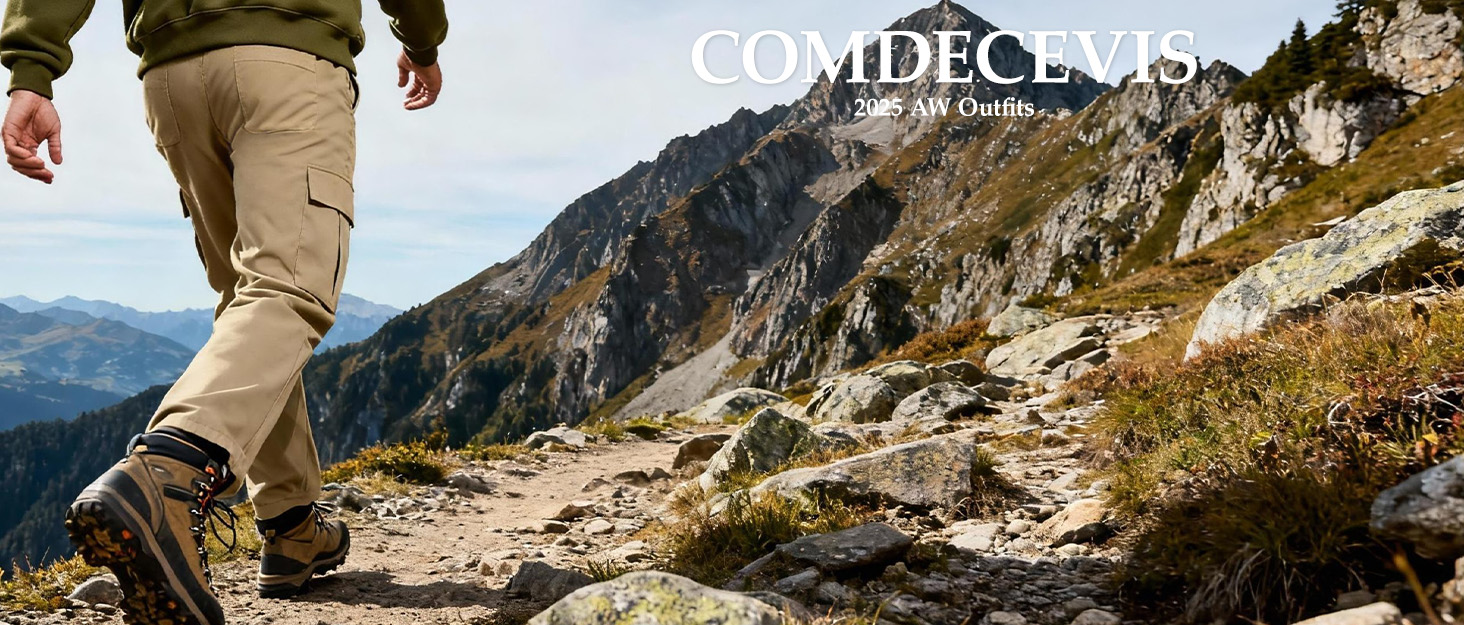 Comdecevis Men's Casual Cargo Pants Workout Joggers Stretch Sweatpants Hiking Drawstring Tactical Pants with Multi Pockets 2 Mens Cargo Pants