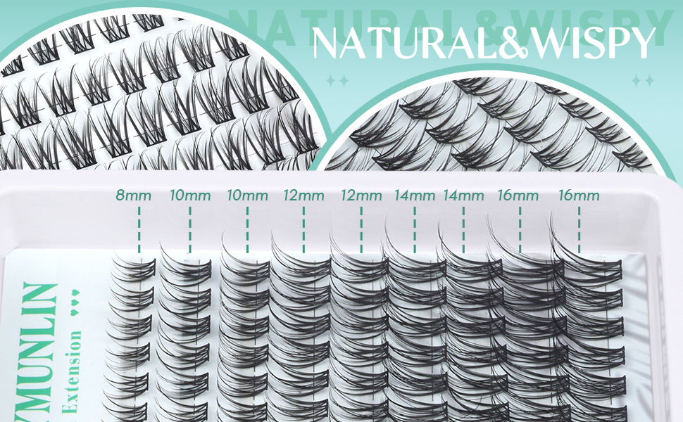 Lash Clusters Kit Natural Lash Extension Kit 816mm