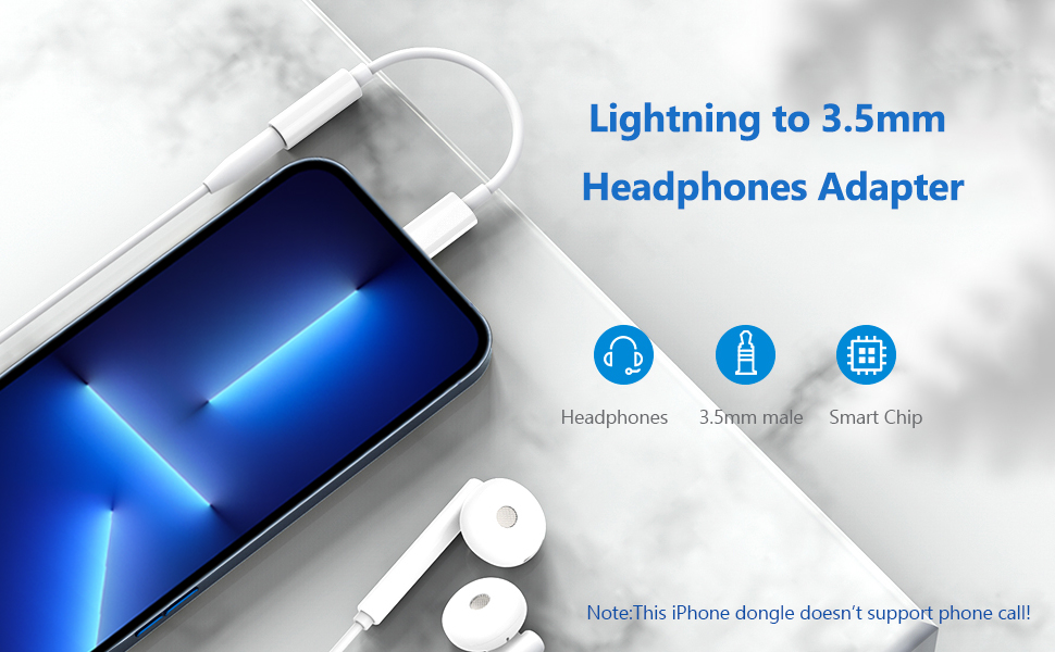 Lightning to 3.5mm Headphone Jack Adapter, 3Pack [MFi