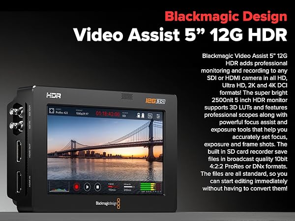 【新品】Blackmagic Video Assist 5&quot; 12G HDR c0dc1f85bbBaw2k0LA3OH77zp5pCUN