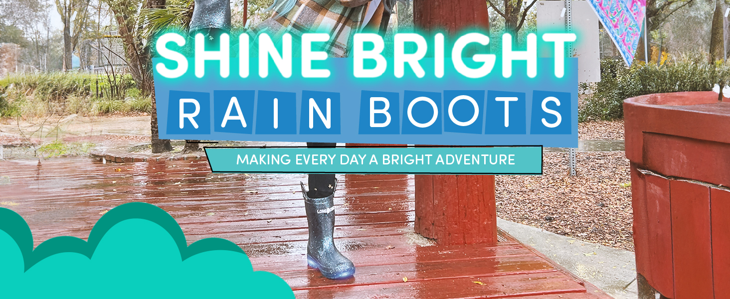 Lone Cone Light Up Rain Boots for kids