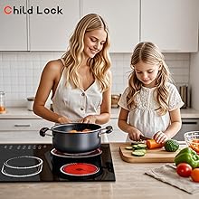 electric cooktop 5 burner