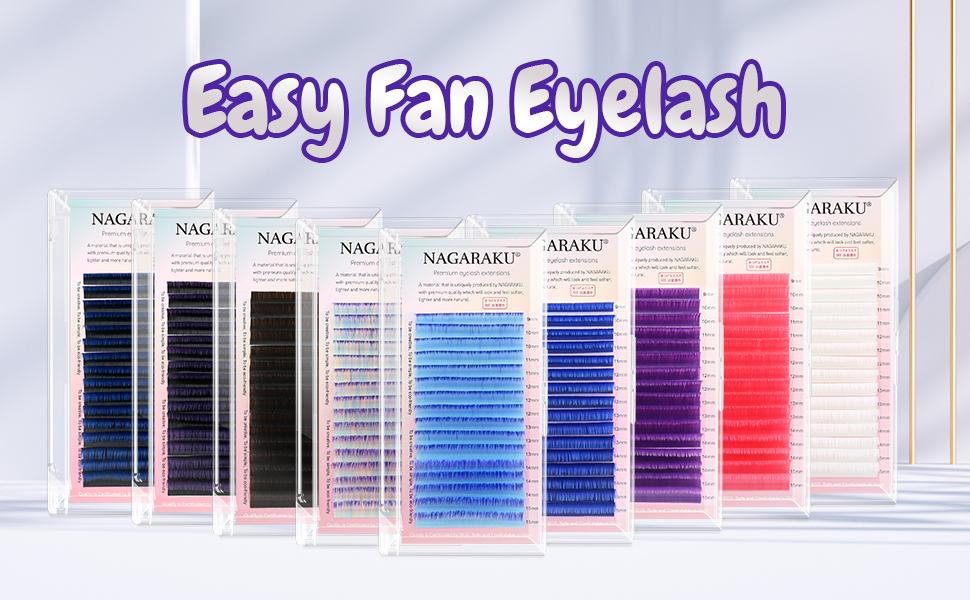 Color and ombre eyelash
