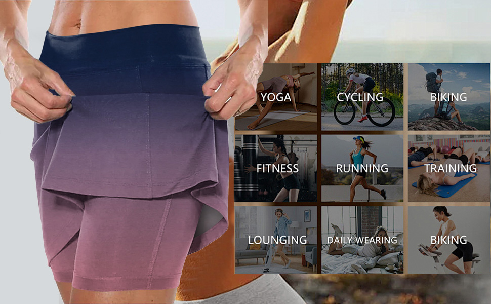 Skinny Comfy Golf Active Sports Running Skirts