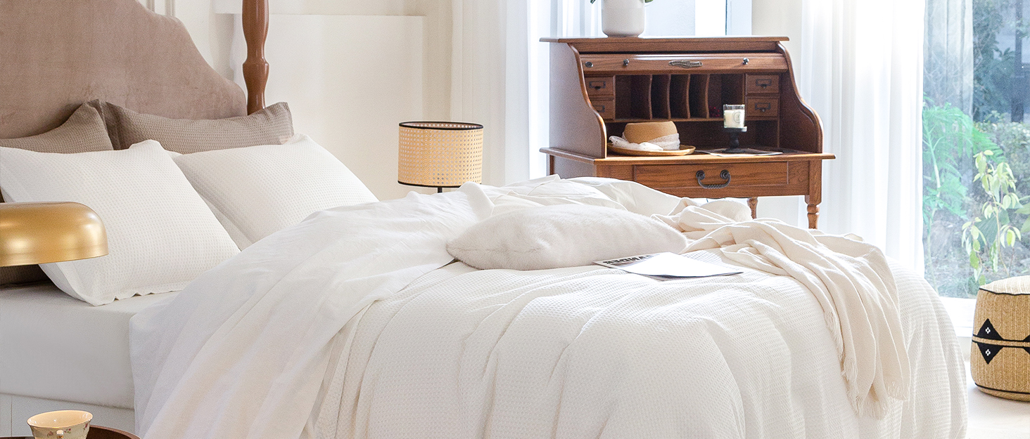 Waffle Weave Duvet Cover