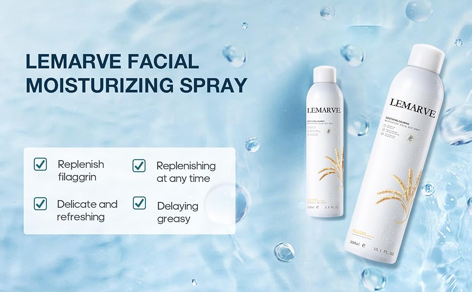 LEMARVE Face Mist Hydrating Spray RICE Ferment Filtrate