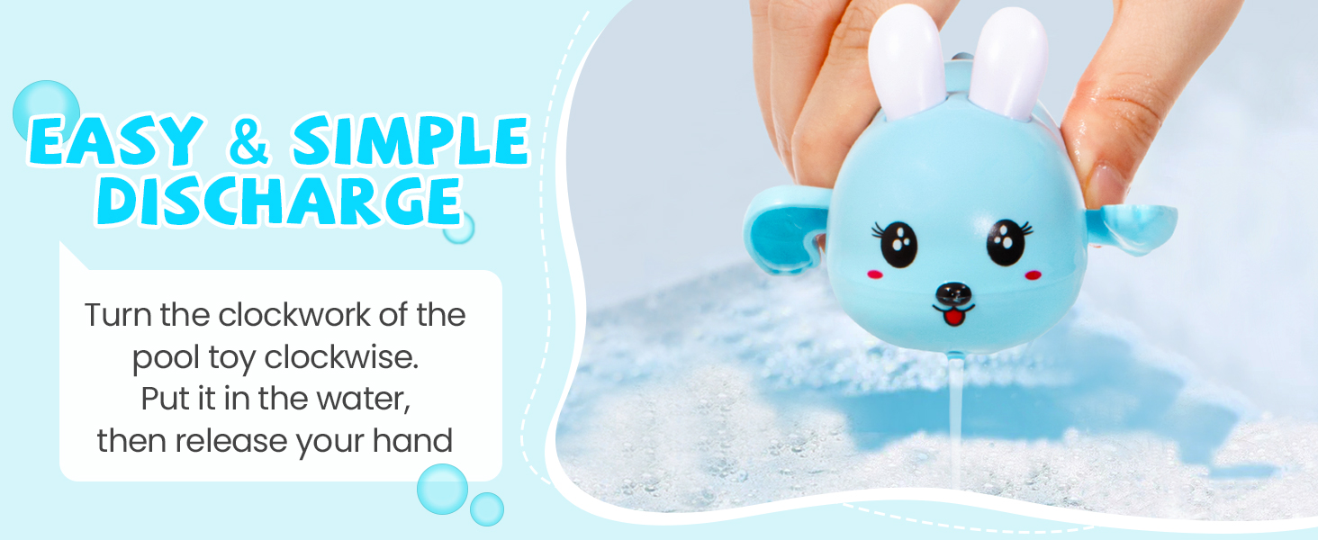 Baby Easter Basket Stuffers Easter Gifts Kids Set of 3 Wind Up Bath Toys Easter Egg Fillers Toddlers