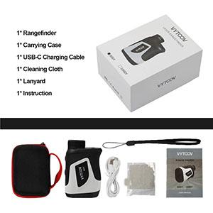 Golf range finders with slope