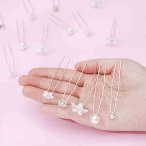 Crystal Flower Shape Hairpin