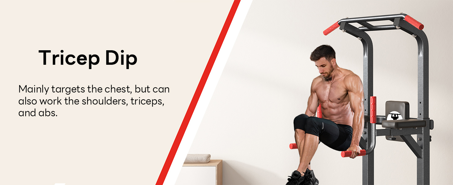 10 levels of height adjustment feature on the Adjustable Height Power Tower.