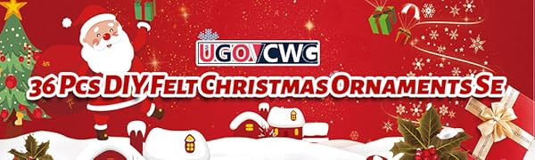 felt Christmas tree set