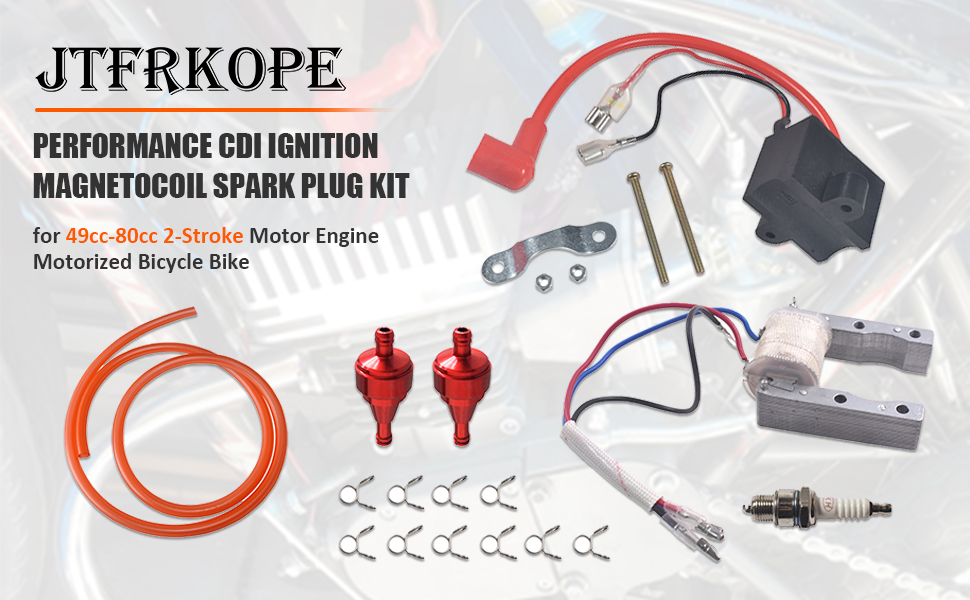 jtfrkope Performance CDI Ignition Coil Spark Plug