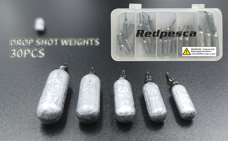 Fishing Weights Drop Shot Lead Sinkers Bass Fishing Saltwater Freshwater Dropshot