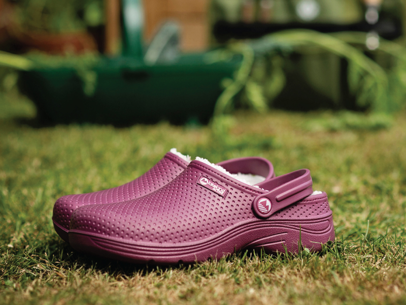 Womens ladies garden clogs lined fluffy warm waterproof fleece thermal winter garden shoes