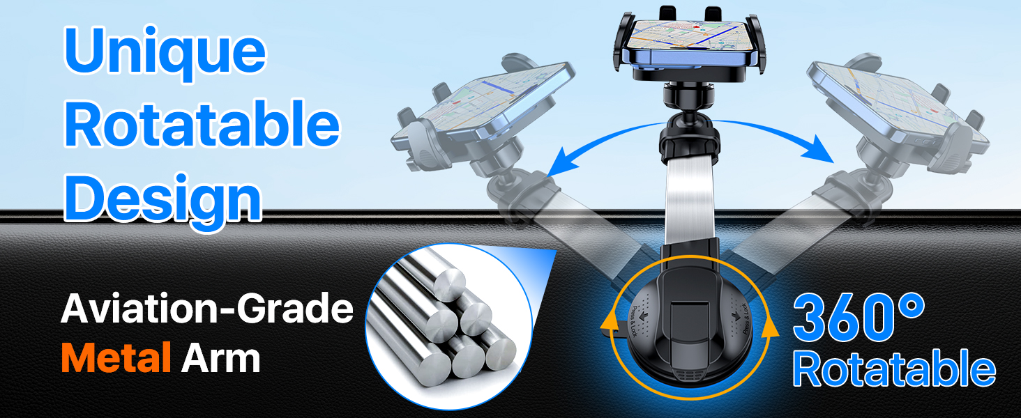 HTU [True MilitaryGrade Car Phone Holder [2024 Upgraded