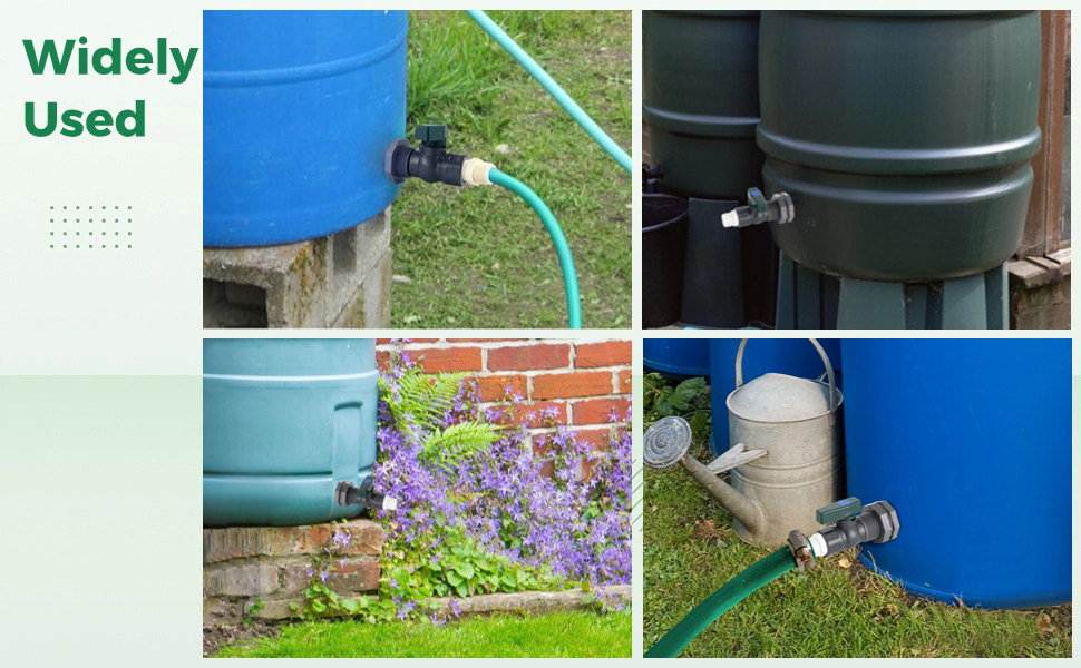 Homaisson 2Pack Rain Barrel Spigot Kits, 3/4 Inch Rain
