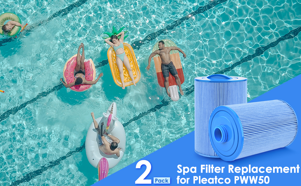 PACETAP Spa Filter Replacement for Pleatco PWW50 2 Pack