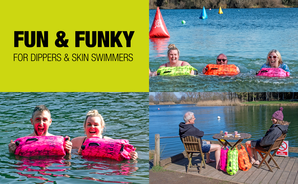 Dippy Wild Swim Float & Swim Buoy for Open Water Swimmers