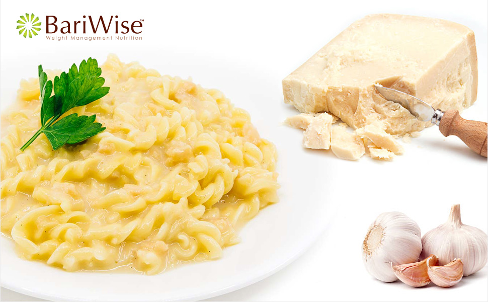 BariWise Fettucine Alfredo Parmesan garlic protein pasta meal dinner lunch healthy easy mix packet