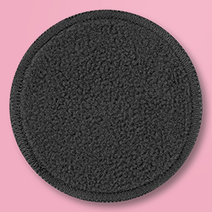 9 zwarte houtskoolpads voor de vette of acnegevoelige huid, herbruikbare gezichtsreinigingspads voor alle huidtypes