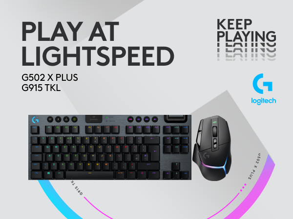 Logitech G G502 X PLUS Optical, Wireless Gaming Mouse and