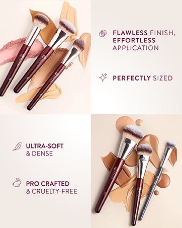 makeup, brushes, features
