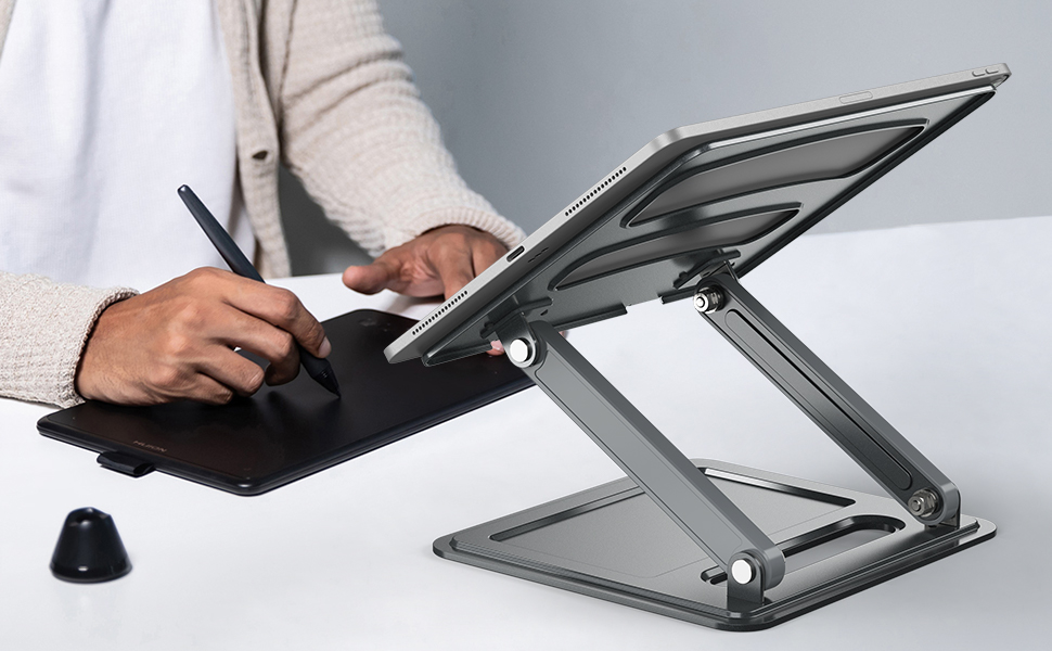 LORYERGO Adjustable Laptop Stand for 1017 inch Laptops, Ergonomic