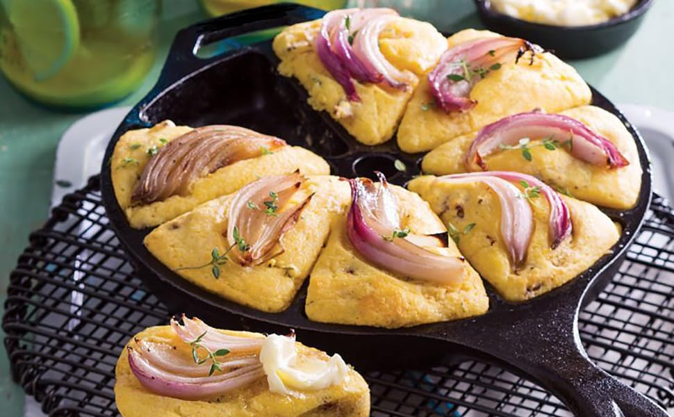 Cast Iron Wedge Pan Round Corn Bread Skillet