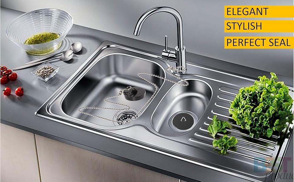 MARJANTECH Sink Plug 2 Pack Bath Plug Drain Stopper for Kitchen