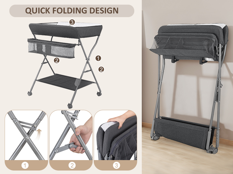 Amazon.com : Baby Changing Table with Wheels, Maydolly