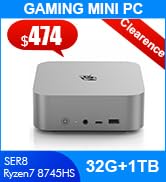 Amazon.com: Beelink SER8 Mini PC AMD Ryzen 7 8745HS, 32GB