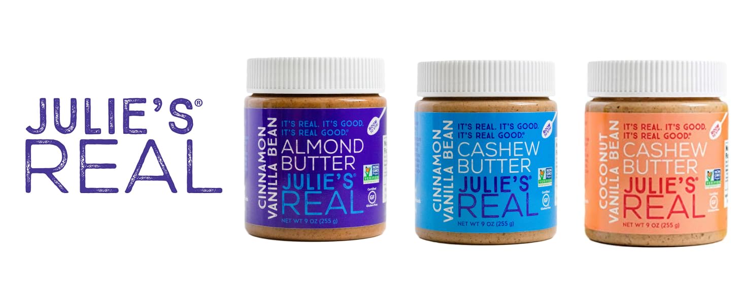 Julie's Real Nut Butters, gluten-free, real food, really delicious