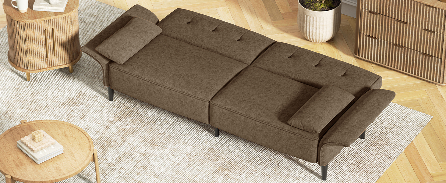 sofa bed-brown
