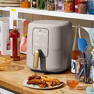 Elegant Porcini Air Fryer With Digital Display
