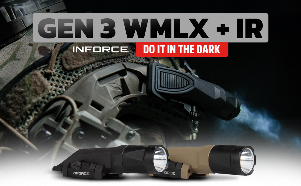 トイガン INFORCE WMLx WHITE GEN3 INFORCE WMLX Gen 3 White LED Flashlight |GG&G Tactical