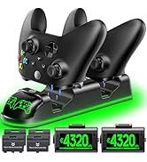 OIVO XSX Controller Charger Station with 2 Packs 4320mWh Rechargeable Battery for Xbox Series X/S...