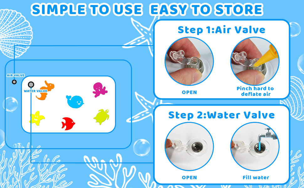 Tummy time mat water mat