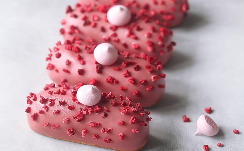 Cambie Belgian Ruby Chocolate Couverture 33 5 lbs of Belgian RB1 Ruby Callets