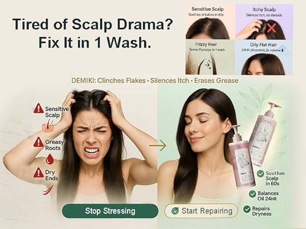 Japanese Shampoo for Women,Sulfate Free Shampoo for Oily Hair,Paraben Free,Anti Dandruff Shampoo