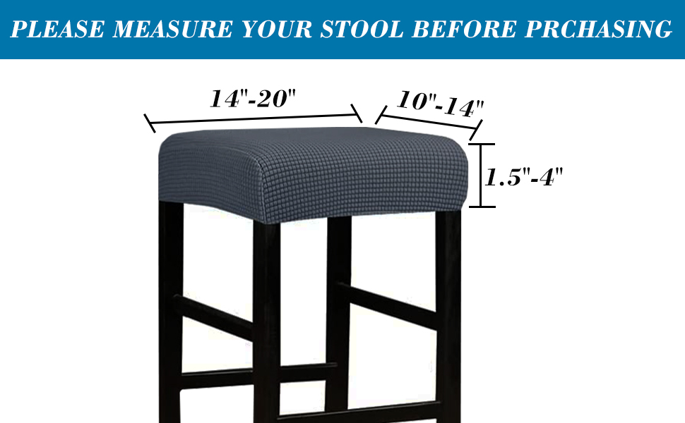 Stool Covers Rectangle,4 Pack Stretch Rectangle Bar Stool